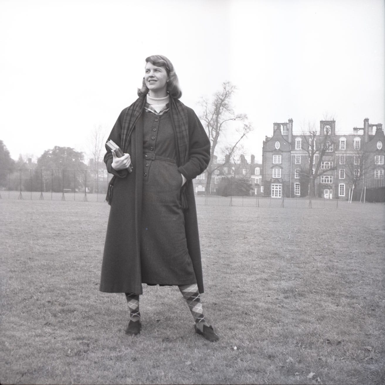 Photo de Sylvia Plath noire et blanche