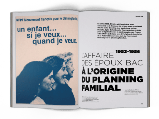 mock-up article La Déferlante 9 - Retour sur L'affaire des époux Bac à l'origine du planning familial