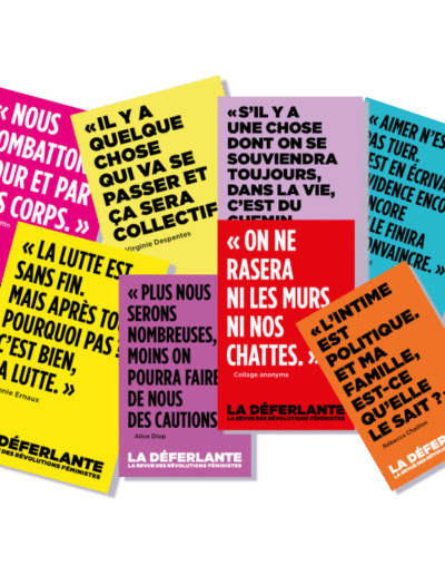 La Déferlante - 8 stickers collectors des meilleurs punchlines publiées dans La Déferlante