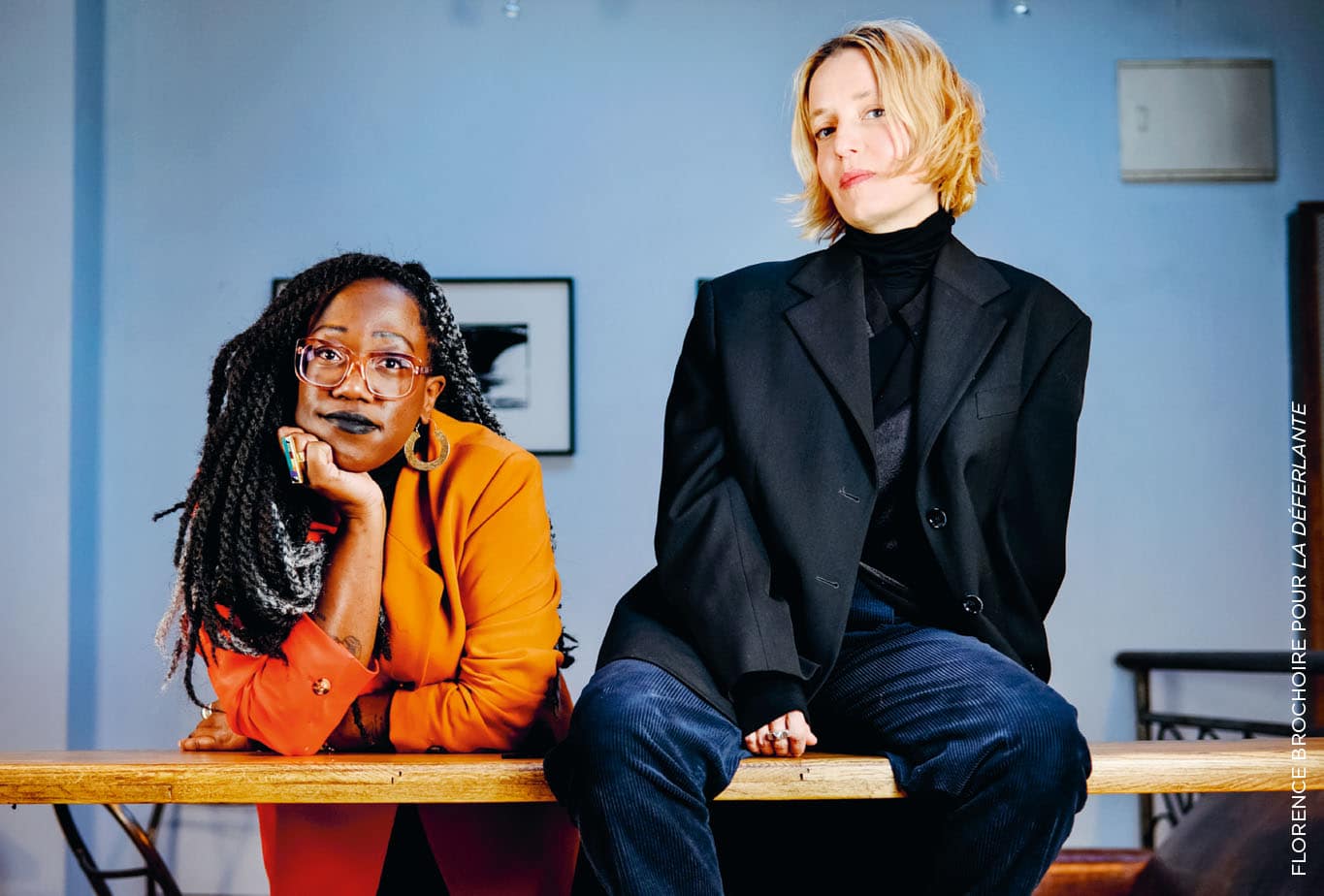 Mélissa Laveaux et Jeanne Added, lors de la rencontre pour La Déferlante 10 « Danser »