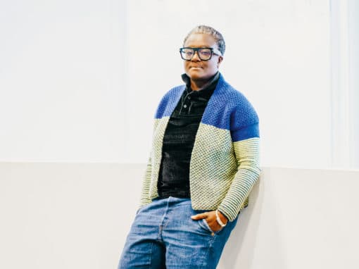 L’artiste Bintou Dembélé à Bagnolet (Seine-Saint-Denis), février 2023.