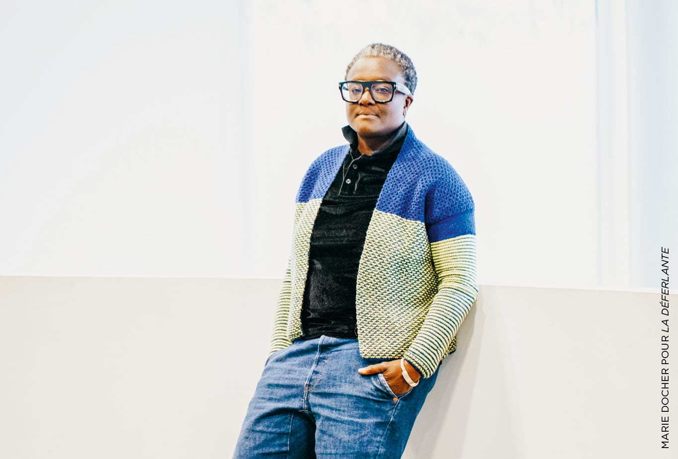 L’artiste Bintou Dembélé à Bagnolet (Seine-Saint-Denis), février 2023.