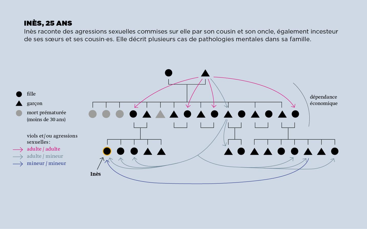 Arbre généalogique d'Inès 25 ans