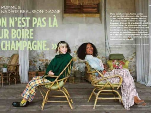 Pomme et Nadège Beausson-Diagne à la Cité Fertile le 19 mai 2021 à Pantin