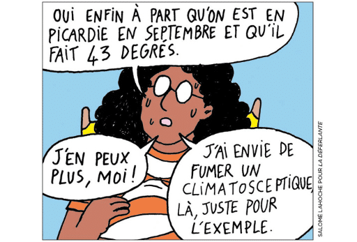 Strip : « Zita assure la survie de l'espèce » de Salomé Lahoche Première case du strip de « Zita assure la survie de l'espèce » de Salomé Lahoche - La Déferlante 11 Habiter