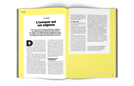 Mock-up Chronique : L'amour est un oignon signée No Anger - La Déferlante 11 Habiter