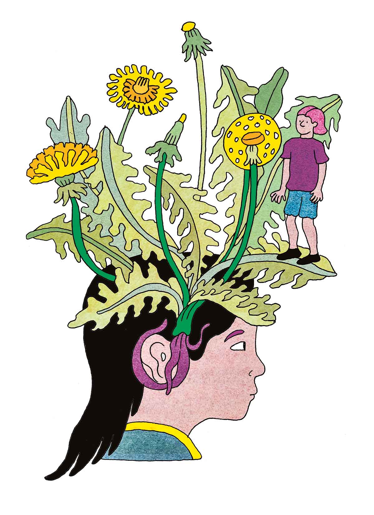 Illustration de Jeanne Macaigne pour le récit « Les enfants du silence » signé Juliette Rousseau - La Déferlante 12