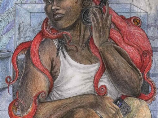 Illustration de Nygel Panasco pour la fiction « Thug & moi » signée Seynabou Sonko - La Déferlante 12