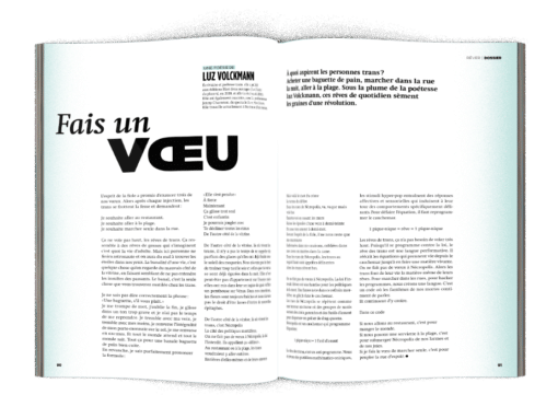 Mock-up Poésie « Fais un vœu » signée Luz Volckmann