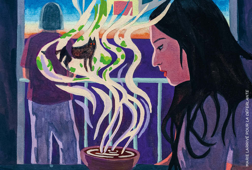 Illustration de Marie Larrivé pour le récit signé Isabelle Sorente « Sogno Reale, rêve réel » - La Déferlante 12