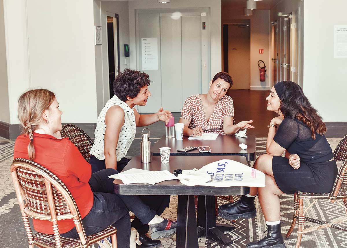 Emmanuelle Josse, Alice Zeniter, Nora Bouazzouni et Camélia Jordana par Lynn S.K.