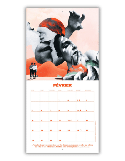 Calendrier 2024 La Déferlante - Mois de Février