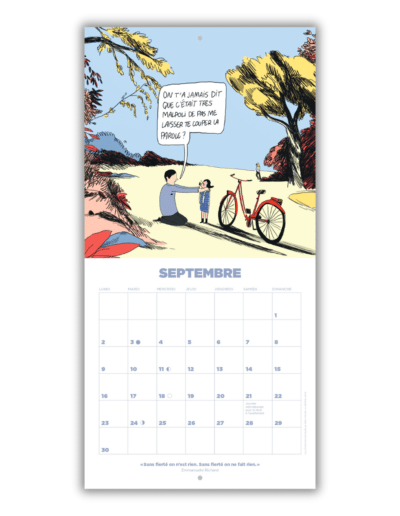 Calendrier 2024 La Déferlante - Mois de Septembre