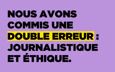 À nos lectrices et lecteurs