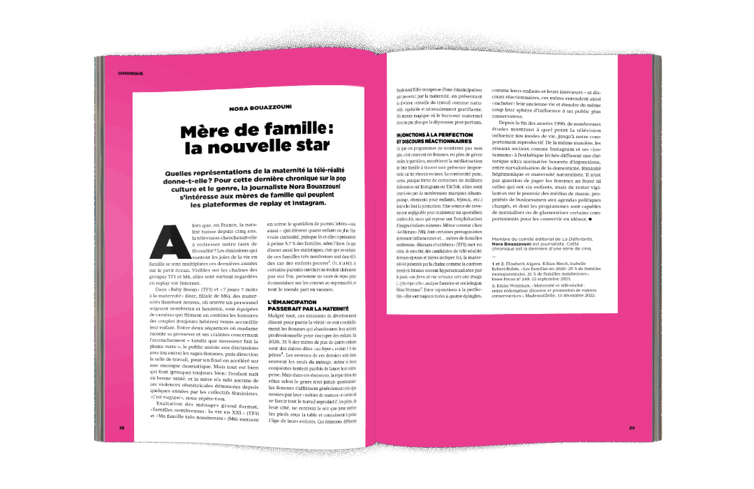 mock-up Chronique No Anger « Maman, Mamie, les serviettes pliées et moi » - La Déferlante 12