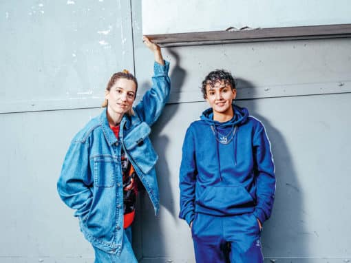 Aloïse Sauvage et Fatima Daas, à Paris, le 8 novembre 2023. Louise Quignon pour La Déferlante