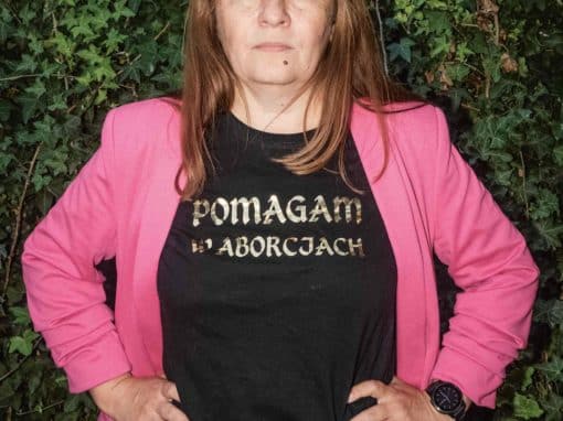 Justyna Wydrzyńska, condamnée en mars 2023 à huit mois de service d’intérêt général pour avoir aidé une femme à avorter.