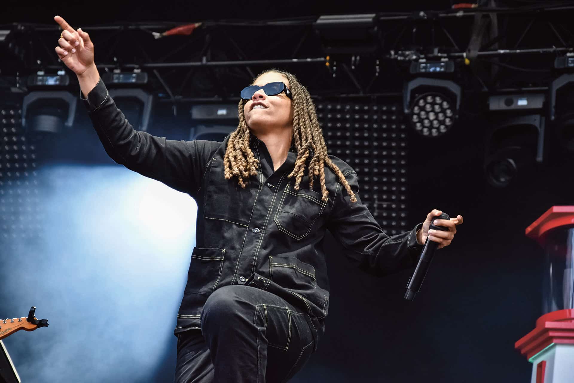 La chanteuse martiniquaise Meryl ouvre le festival de Saint-Brieuc Art Rock en mai 2023. PHOTOPQR /LE&nbsp;TÉLÉGRAMME / Marina Chélin / MAXPPP