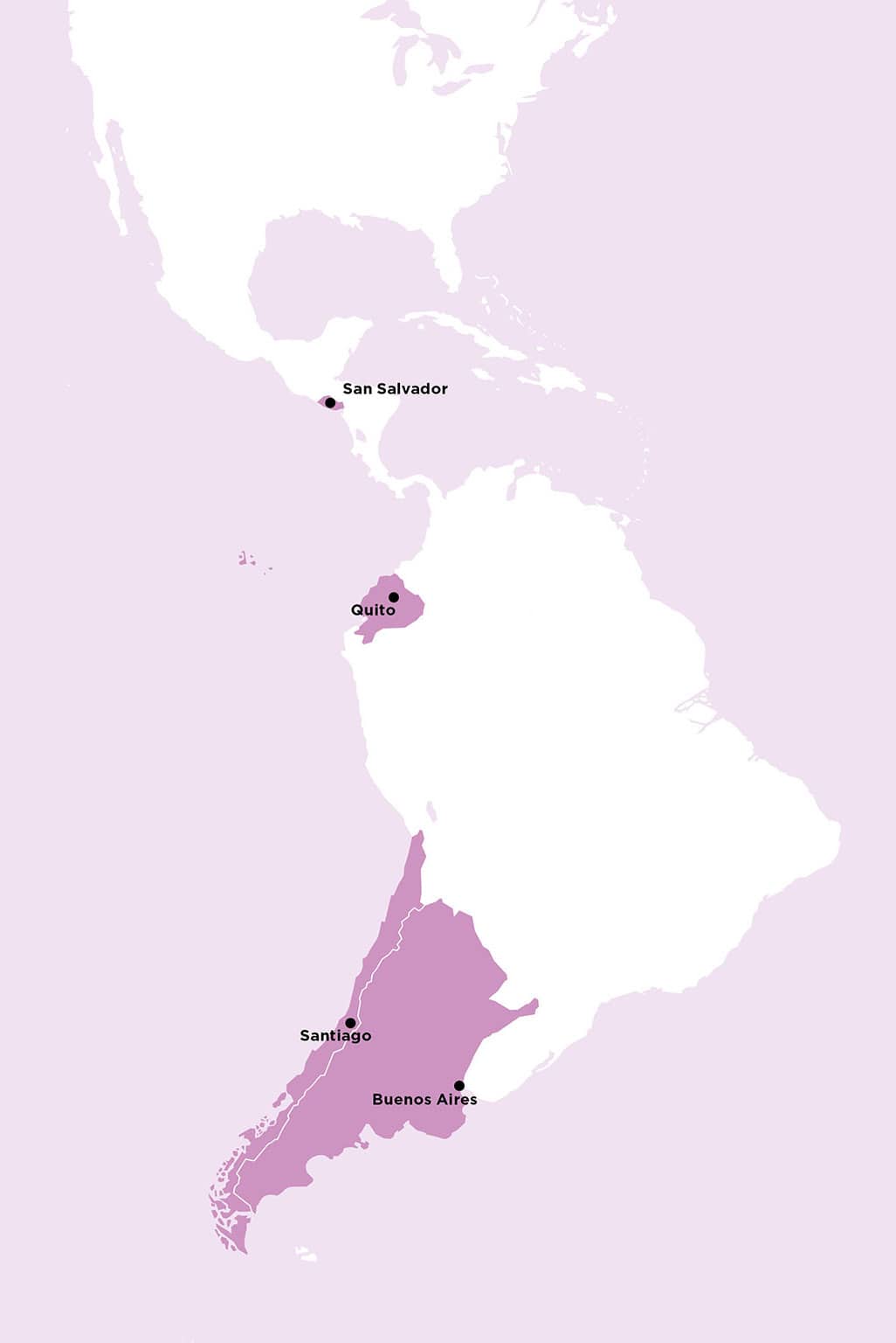 Carte de l'Amérique latine