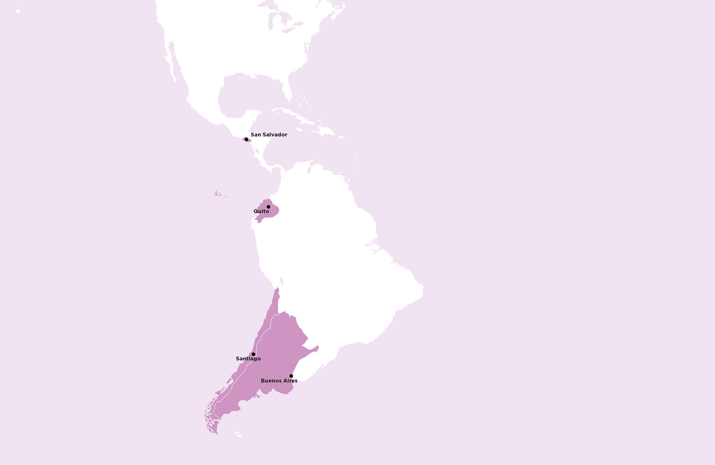 Carte de l'Amérique latine