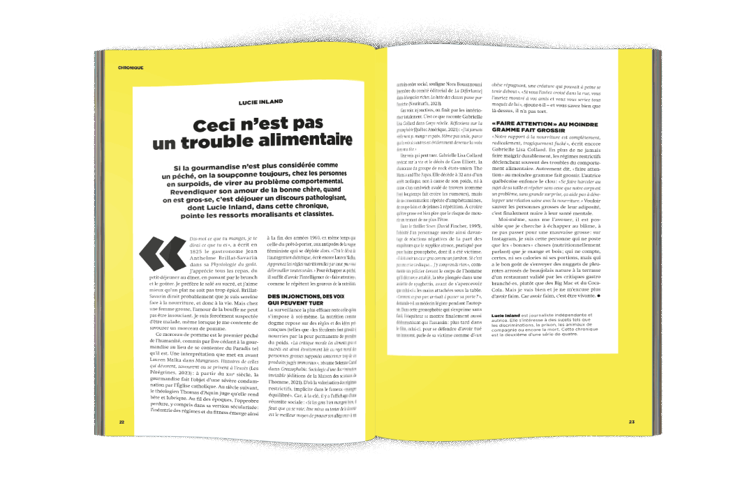 Mock-up chronique Nora Bouazzouni « Le sport selon netflix : souffrance et mâle » - La Déferlante 12