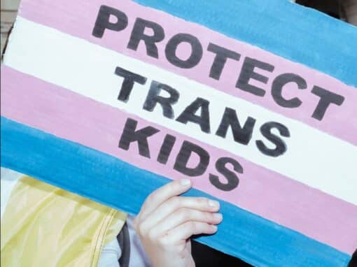 Manifestation contre la transphobie, à Rennes, le 4 mai 2024. Crédit photo : Louise Quignon / Divergence.