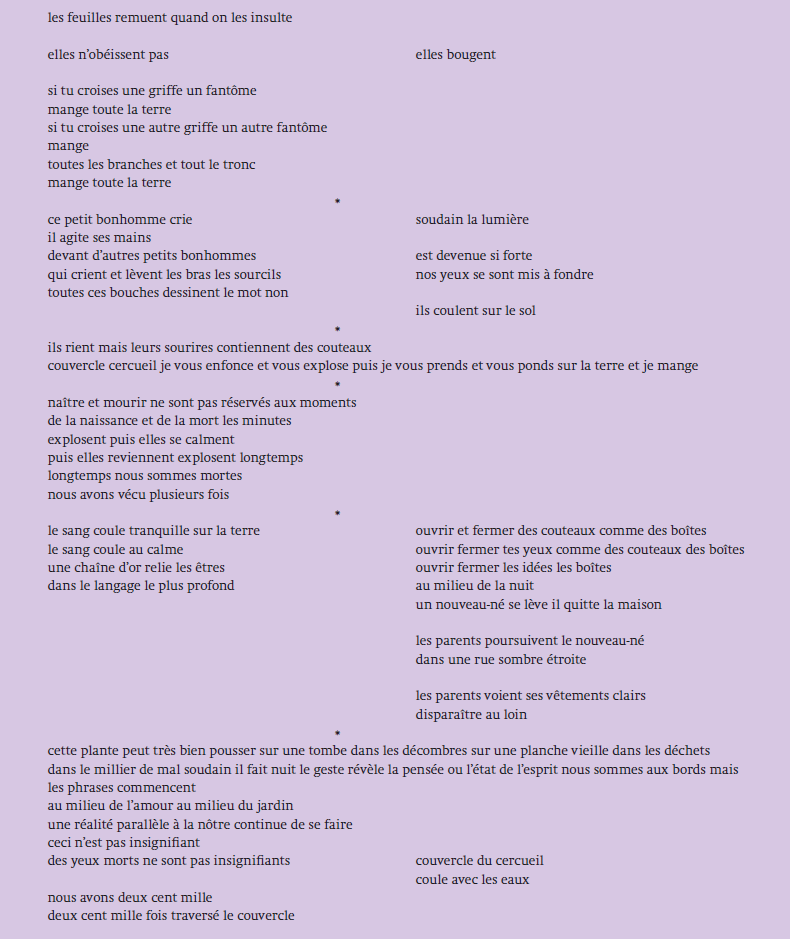 Poésie de Laura Vazquez