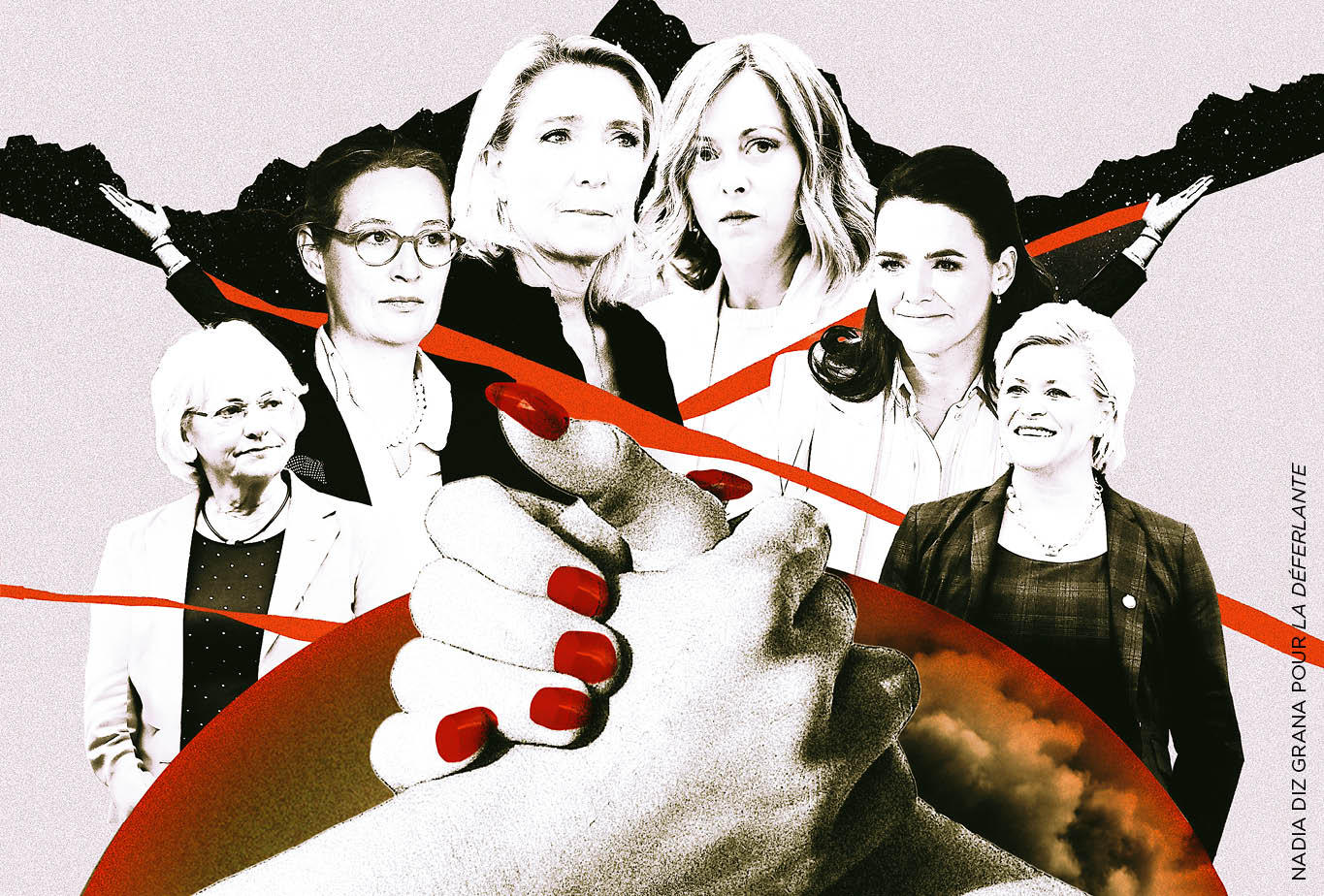 Nadia Diz Grana pour La Déferlante. Formée aux Arts décoratifs de Strasbourg comme graphiste, elle réalise des images et des collages pour la presse, les institutions et les scènes culturelles.