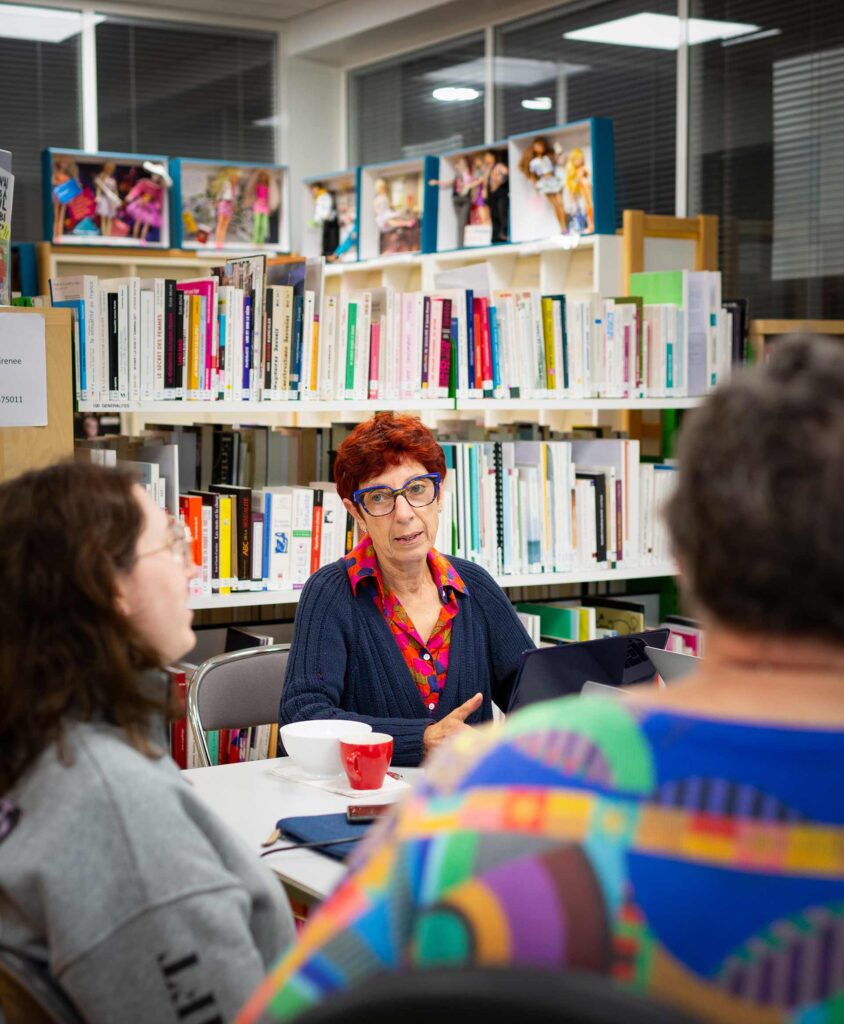 Réunion de travail du groupe de lutte contre les « antichoix » au Planning familial, le 17 juin 2024, à Paris.