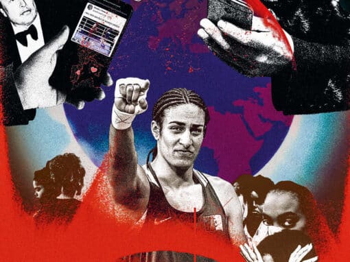 Collage de Nadia Diz Grana réalisé à partir de PHOTOS DE Photo12 / Alamy / Abaca Press, Kathy Hutchins /Shutterstock, Photo12 / Alamy / Steve Vas, Frederic Legrand-COMEO / Shutterstock, paparazzza / Shutterstock, X corp